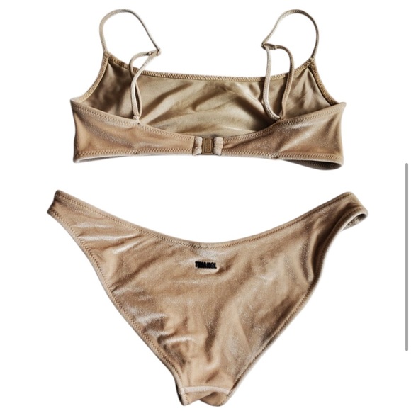Triangl Swimwear Velvet Bikini in Beige - Picture 6 of 8
